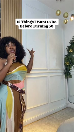 Victoire Mahounou on Instagram: "15 Things I Want to Do Before Turning 30: Part One I’ll document this journey on social media with you guys can’t wait to see if I’ll be able to achieve everything What do you think? Photo used from @diaryofakitchenlover story 🙈 Video inspired by @oyinademii Outfit is from @dress.meofficial #BucketList #PersonalGrowth #BeforeThirty #LifeGoals #selfreflection #30thingsbefore30"