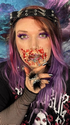 Easy Halloween Makeup: Safety Pinned🧷 #Halloweenmakeuplook #halloweenmakeuptutorial #creativemakeup #halloweenmakeup #Halloween #makeup #sfxmakeuptutorial #sfxmakeup | Swatchhappens