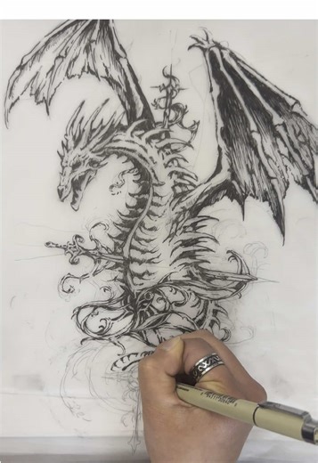Dragon Piece Tattoo Design Ideas