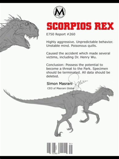 scorpios Rex (E750) #jurassicworld #dinosaurios