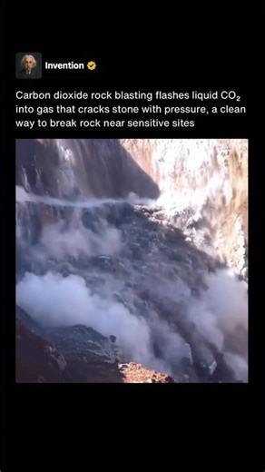 Silent CO2 Blast Shatters Solid Rock 🪨 💥 #shorts