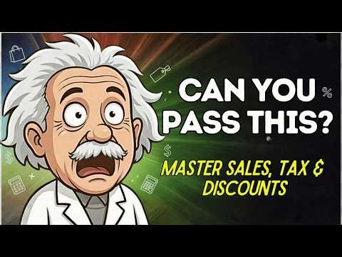 Sales Tax & Discount Math Quiz | Real Life Shopping Challenge Grades 4 7