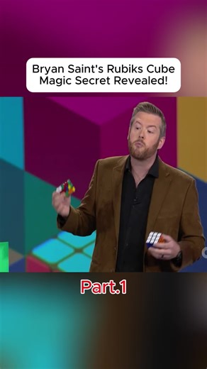 The magic behind the cube was actually unbelievable #MagicSecret #RubiksCube #BryanSaint #IllusionSolved #USA