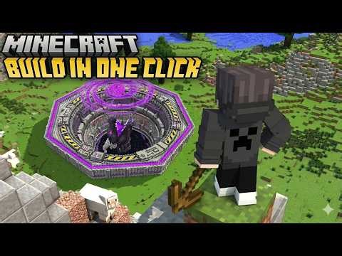 "how you can Built INSANE Minecraft Builds in 1 CLICk ! 😱🔥"
