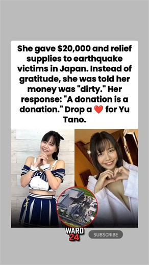 Adult Film Star Donated $20,000 To Japan Earthquake Victims Critics Called It Dirty Money #shorts