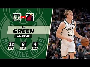AJ GREEN Sets his CAREER-HIGH in Assists | 12 PTS & 8 AST in Miami