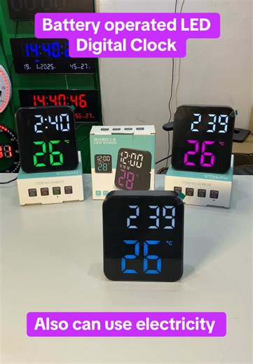 How To Set Time,Date,Temperature,Year on a digital LED Clock