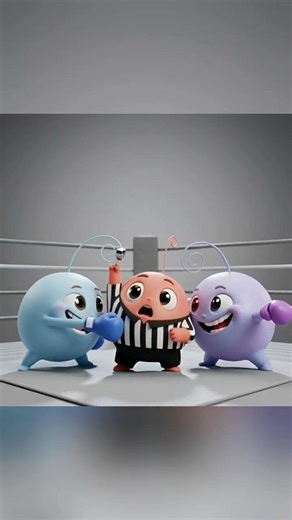 Boxing match gone wrong 🥊 #shorts #funny #aianimation