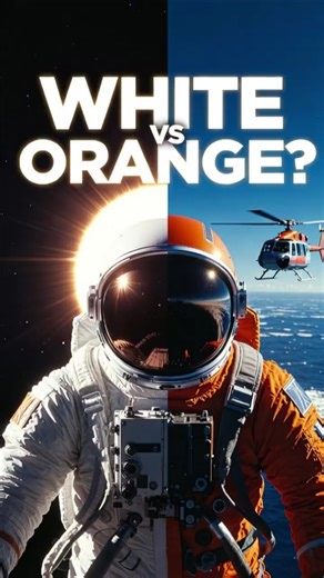 Why Are Spacesuits White and Orange? #spacesuits #astronaut #didyouknow