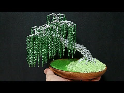 LEARN TO MAKE A WIRE TREE | A Weeping Willow Wire Bonsai Tree |