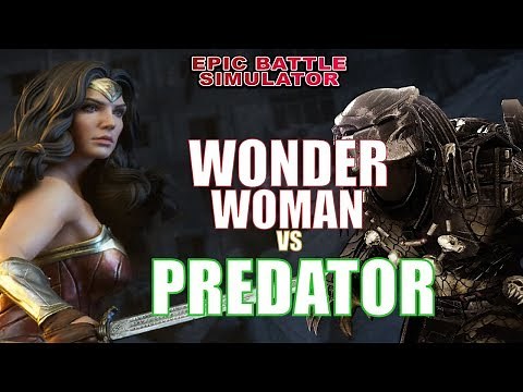 UEBS Wonder Woman vs the Predator Ultimate Epic Battle Simulator
