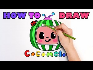 How to Draw cocomelon - Drawing and Coloring step by step - free printable coloring page for mom&dad