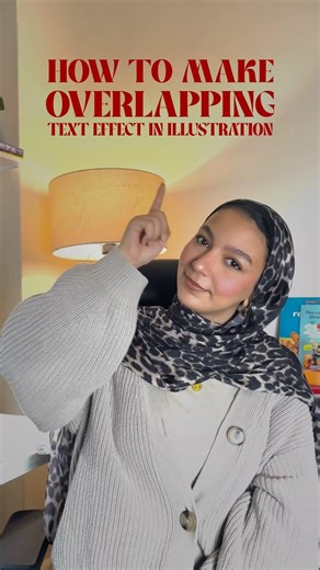 How to make overlapping text #tipsandtricks #illustrator #design #tutorial #adobe