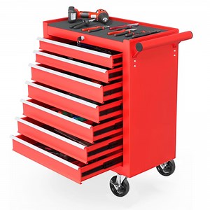 Rolling Tool Chest With 7 Drawer Tool Box With Wheels Multifunctional Tool Cart Mechanic Tool Storage Cabinet For Garage, Warehouse, Workshop, Repair Shop
