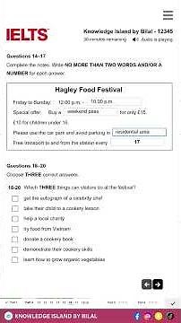 Computer Based IELTS Listening Test 2026 | IDP IELTS #ielts #ieltspreparation