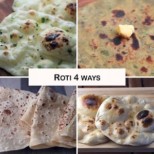 Roti 4 Ways - Restaurant Style Youtube Channel - http://bit.ly/2ze1ZZK | Yum Curry