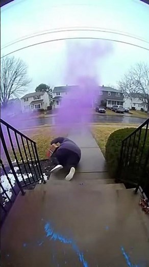 Viral Porch Pirates Caught Explosion #porchpiratepaintbomb #porchpiratesexplosion #packagetheft