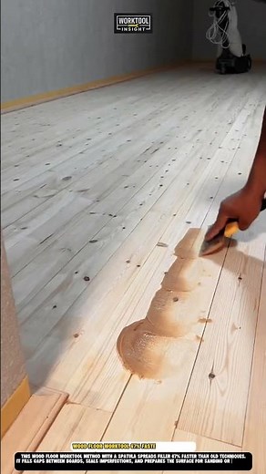 Wood floor Worktool 67% faster filler spread