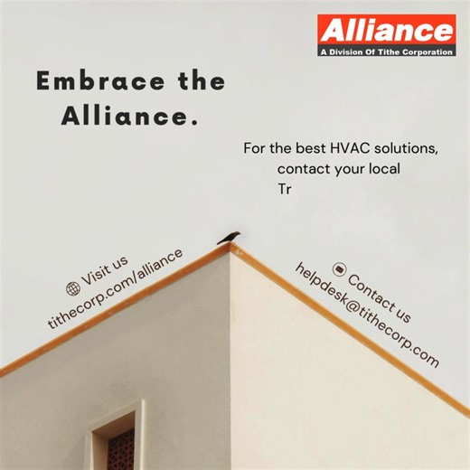 Don't settle for less when it comes to HVAC performance. 💡 Alliance, a Division of Tithe Corporation, is here with exclusive Trane Technologies retrofit solutions that take efficiency to new heights. 📩 Contact us at helpdesk@tithecorp.com 🌐 Visit tithecorp.com/alliance #Trane #TraneTechnologies #Maryland #HVAC #Innovation #HVACInnovation #Alliance #TitheCorporation #TitheCorp #Baltimore #HVACPros #CoolingUpgrades #EnergySmart #HVACOptimization #RetrofitSuccess | Alliance AC