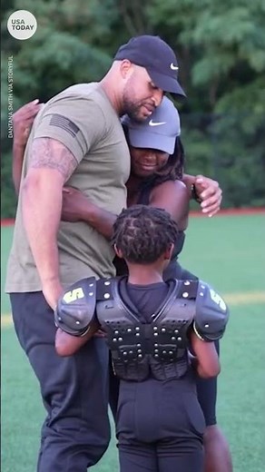 Air Force dad has tearful reunion with family, son | USA TODAY #Shorts