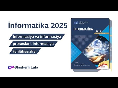 İnformasiya və informasiya prosesləri. İnformasiya təhlükəsizliyi
