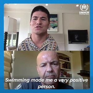 Watch author and Goodwill Ambassador Khaled Hosseini in conversation with Paralympic swimmer and UNHCR High Profile Supporter Abbas Karimi. | UNHCR, the UN Refugee Agency