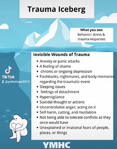 Trauma Iceberg #trauma #traumahealing #traumarecovery #traumainformed #birthtrauma #lifetrauma #intergenerationaltrauma #collectivetrauma #ymhc | Youth Mental Health Canada