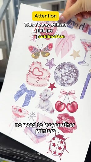 15K views · 80 reactions | Make Glossy Stickers with sublimation ink! 﫨 Transfer this new sublimation ink Shop link:https://bit.ly/483oz7t #sublimationstickers #stickers #stickershop #sublimationtips #sublimationforbeginners #crafter #diy #asubpaper | A-SUB | Facebook