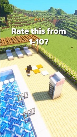 Minecraft Best Swimming Pool Tutorial🏊