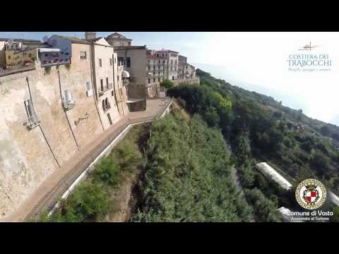 Vasto vista dal drone e la costa dei trabocchi, in tutti i sarni d’Italia