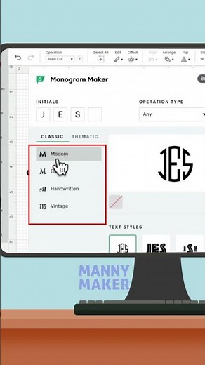 How to Make Monogram in Cricut Design Space (Tutorial Video!) #howto #maker #monogram #designspace