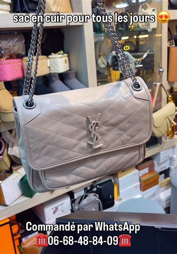 Sac de luxe en cuir - Commandez facilement par WhatsApp