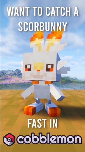 How to Find Scorbunny FAST in Cobblemon! #cobblemon #minecraft #pokemon