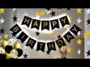 Simple And Beautiful Birthday Parties Decoration Ideas At Home // DIY Birthday Banner Tutorial