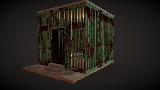 Decaying Prison Cell Interior - Download Free 3D model by Esm 3d designer (@esm3ddesigner)