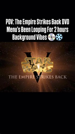 The Sith Shall Rule Again! on Instagram: "You’re chilling on Hoth with the DVD menu as ambience.. #starwars #hoth #empirestrikesback #esb #lukeskywalker #dvd #nostalgia #asmr #reels #starwarsfan"