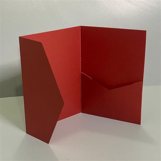 Burgundy Shimmer Tri-fold Invitation Pocketfold, Horizontal Pocket 5x7 Inches - Etsy