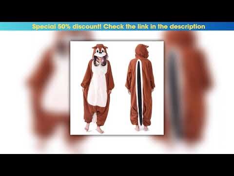 Unboxing Disney Chip&Dale Flower Spirit Cartoon Jumpsuit Winter Pajama for Women Cute Anime Mouse C