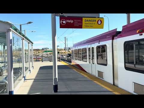 Modern Calgary C-Train | Siemens S200 #2435 | Blue Line Saddletowne | Barlow/Max Bell Station | 2025