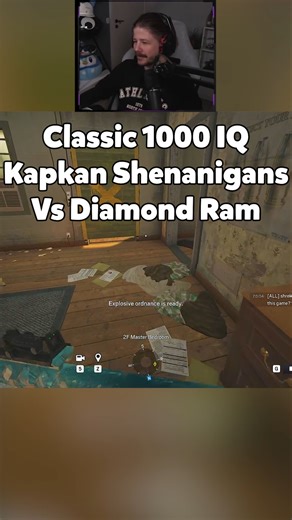 Classic 1000 IQ Kapkan Strat VS Diamond Ram - #r6 #shorts