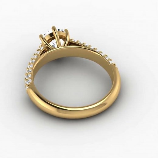 Diamond Ring 360 Video Animation | Jewelry Rendered