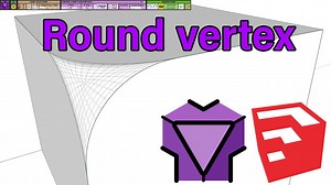 Plugin : FredoCorner v1.4c Developer : Fredo6 Quick Tutorial of Round, Bevel, Subdivision Mesh > https://youtu.be/luy6VrGaCjE | Sketchup Tutorials