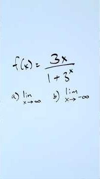 Two different Limits at Infinity