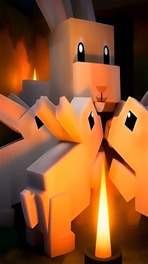 Cute Bunnies Snuggle & Sleep in Minecraft! 🐇✨