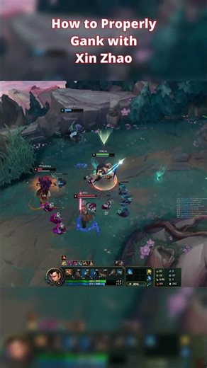 How to properly Gank with Xin Zhao | Xin Zhao Jungle tips #xinzhao #leagueoflegends