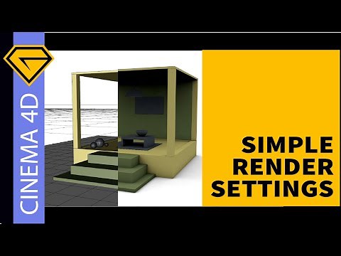 Simple Render Settings | Cinema 4D Tutorial