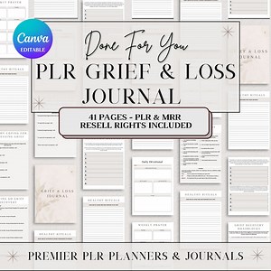 PLR Grief and Loss Journal, PLR Digital Products, Therapy Resources, Parenting Resources, Death Coping Skills, Social Emotional Learning - Etsy
