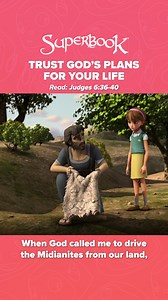 God confirmed His plan to use Gideon to defeat the Midianites through a test of fleece.☝🏻 Don’t miss the premiere of "Gideon" and discover how God used him to do something amazing. Catch it LIVE on the Superbook YouTube channel this August 8 at 10 AM EST! 🎥 Tap the link in bio to subscribe now. #SuperbookClips #BibleStoriesForChildren #Gideon #StrengthFromGod . . . . . 𝐒𝐔𝐏𝐄𝐑𝐁𝐎𝐎𝐊 𝐵𝑟𝑖𝑛𝑔𝑖𝑛𝑔 𝐵𝑖𝑏𝑙𝑒 𝑠𝑡𝑜𝑟𝑖𝑒𝑠 𝑎𝑛𝑑 𝐽𝑒𝑠𝑢𝑠’ 𝑙𝑜𝑣𝑒 𝑡𝑜 𝑘𝑖𝑑𝑠 𝑒𝑣𝑒𝑟𝑦𝑤ℎ𝑒𝑟𝑒 𝘚