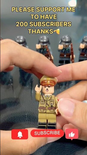 Rare WW2 Figure 🪖|Custom Lego Military Review #shorts #lego #legominifigures