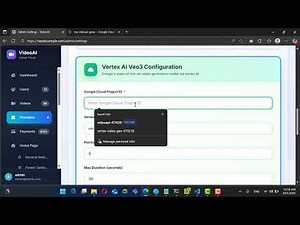 How to create a Veo3 Vertex API
